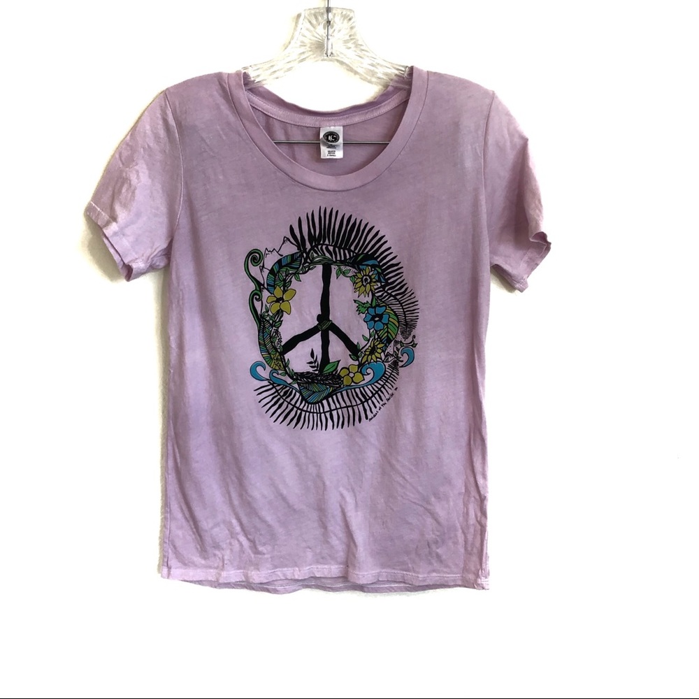 3 for $25 NWOT Peace Sign Floral Tee Shirt
